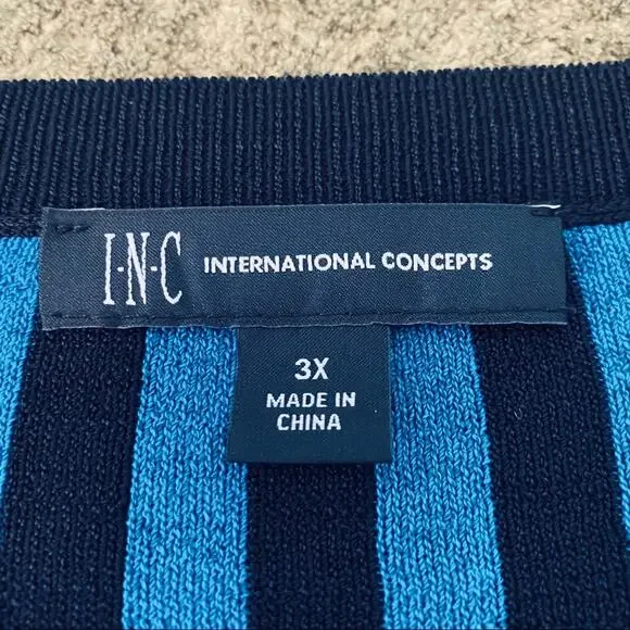INC International Concepts Blue Ombre Long sleeve - Picture 5 of 7
